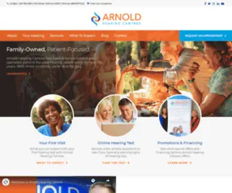 Arnoldhearing.ca(Arnold Hearing Centres) Screenshot