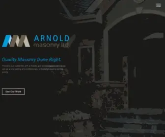 Arnoldmasonryltd.ca(Okotoks Masonry Outfit) Screenshot