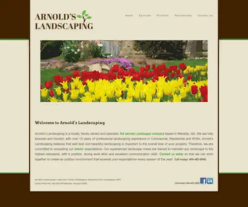 Arnolds-Landscaping.com(Arnolds Landscaping) Screenshot