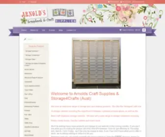 Arnolds.net.au(Scrapbook & Card Making Supplies Online) Screenshot