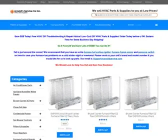 Arnoldservice.com(Low Cost HVAC Parts and Supplies) Screenshot