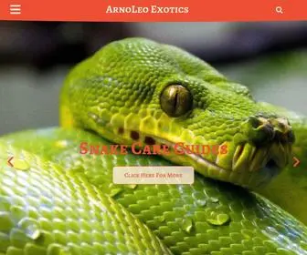 Arnoleoexotics.com(ArnoLeo Exotics) Screenshot