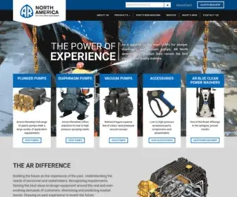 Arnorthamerica.com(Pressure Washer Pumps) Screenshot