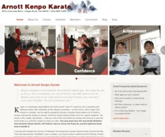 Arnottkenpo.com(Arnott Kenpo Karate Pasadena) Screenshot