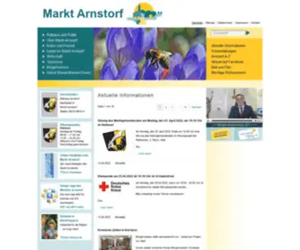 Arnstorf.de(Markt Arnstorf) Screenshot