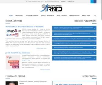 ARNTD.org(African Research Network for Neglected Tropical Diseases) Screenshot