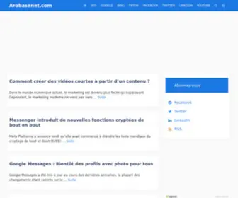 Arobasenet.com(WordPress.com is the best place for your personal blog) Screenshot