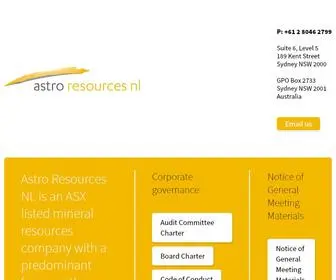 Aro.com.au(Astro Resources NL) Screenshot