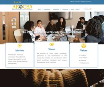 Arocsa.org(Association for Research on Civil Society in Africa) Screenshot