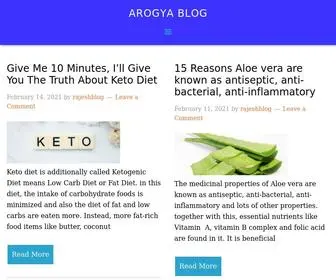 Arogyablog.com(Arogya blog) Screenshot