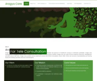 Arogyacare.com(E–Ayurchikistayala) Screenshot