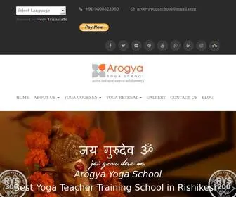 Arogyayogaschool.com(Yoga School in Rishikesh) Screenshot