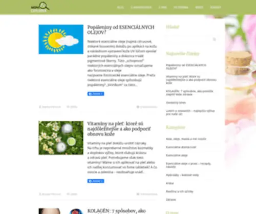 Aroma-Explorer.sk(Aromaterapia) Screenshot