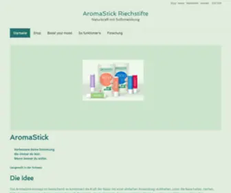 Aroma-Stick.ch(AromaStick Riechstifte) Screenshot