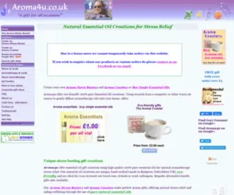 Aroma4U.co.uk(Pure Essential Oil Creations) Screenshot