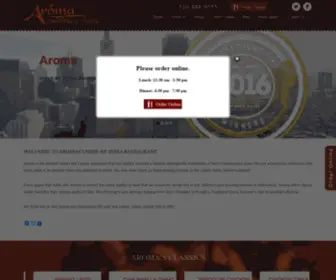 Aromacuisineofindia.com(Indian Fine Cuisine Restaurant) Screenshot