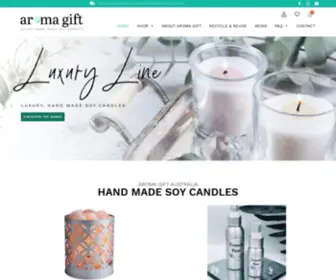 Aromagift.com.au(Handmade Soy Candles Australia) Screenshot