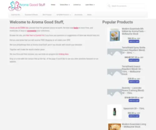 Aromagoodstuff.com(Aroma Good Stuff) Screenshot