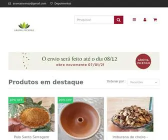 Aromaincensoloja.com.br(Aroma Incenso) Screenshot