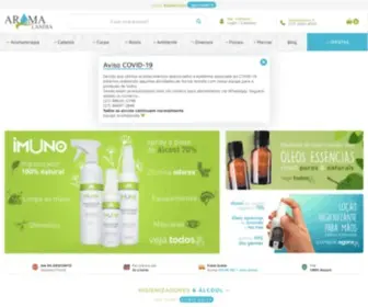 Aromalandia.com.br(Aromaterapia, óleos essenciais, comésticos naturais, orgânicos, veganos) Screenshot