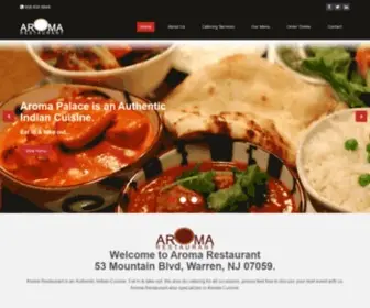 Aromanj.com(Aroma Restaurant Nj) Screenshot