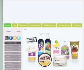 Aromas.co.cr(Productos Orgánicos de Aromaterapia Costa Rica) Screenshot