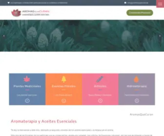 Aromasquecuran.es(Aromaterapia y Aceites Esenciales) Screenshot