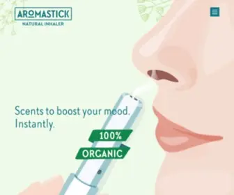 Aromastick.net(Give your mood a natural boost with AromaStick nasal inhalers) Screenshot