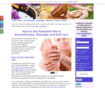 Aromatherapyandmassage.com(How to Use Essential Oils in Aromatherapy) Screenshot