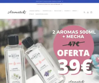 Aromaticks.com(Perfumería) Screenshot