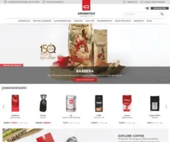 Aromatico.de(Premium Kaffee & Espresso im Online Shop von kaufen) Screenshot