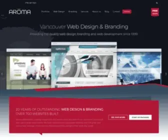 Aromawebdesign.com(Aroma Web Design) Screenshot