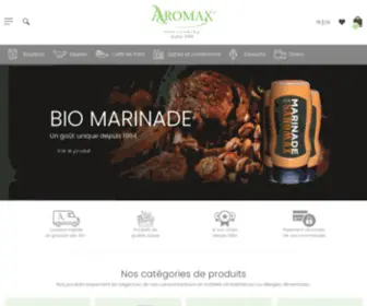 Aromax.ch(Bouillons, condiments, épices et sauces pour gourmets gourmands) Screenshot