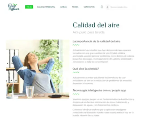 Aromaypureza.com(Aire puro) Screenshot