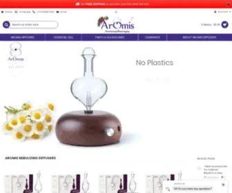 Aromis.co(ArOmis Premium Wood & Glass Aromatherapy Essential Oil Diffusers) Screenshot