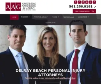 Aronberglaw.com(Delray Beach Personal Injury Attorney) Screenshot