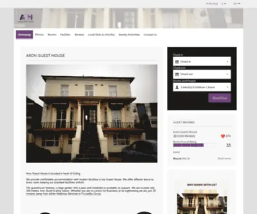 Aronguesthouse.com(Aron Guest House) Screenshot