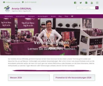 Aronia-Erleben.de(Aronia ORIGINAL Veranstaltungen und Messe) Screenshot