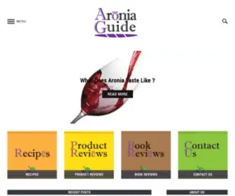 Aroniaguide.com(Aronia) Screenshot