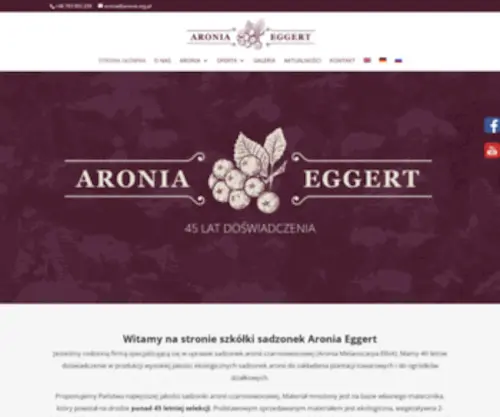 Aronia.org.pl(Szkółka aronii) Screenshot