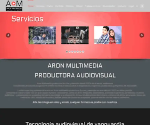Aronmultimedia.com(Productora Audiovisual Aron Multimedia) Screenshot