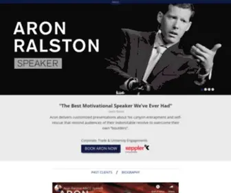 Aronralstonspeaker.com(Aron Ralston) Screenshot