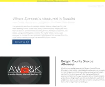 Aronsohnweinersalerno.com(Bergen County Divorce Lawyer) Screenshot