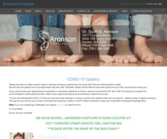 Aronsonfootcare.com(Aronsonfootcare) Screenshot