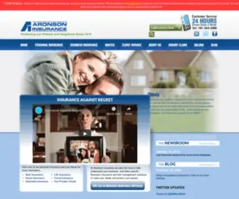 Aronsoninsurance.com(Homepage Insurance in Needham) Screenshot