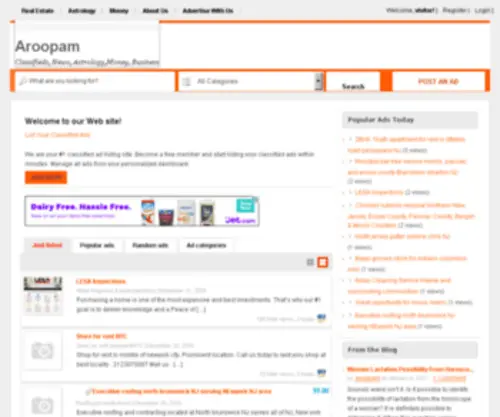 Aroopam.com(Aroopam) Screenshot