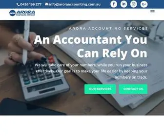 Aroraaccounting.com.au(Arora Accounting Services) Screenshot