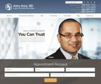 Arorahandsurgery.com(Arorahandsurgery) Screenshot