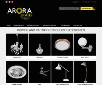 Aroralights.co.za(Arora Lights) Screenshot