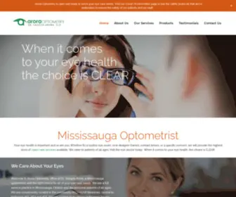 Aroraoptometry.com(Mississauga Optometry) Screenshot